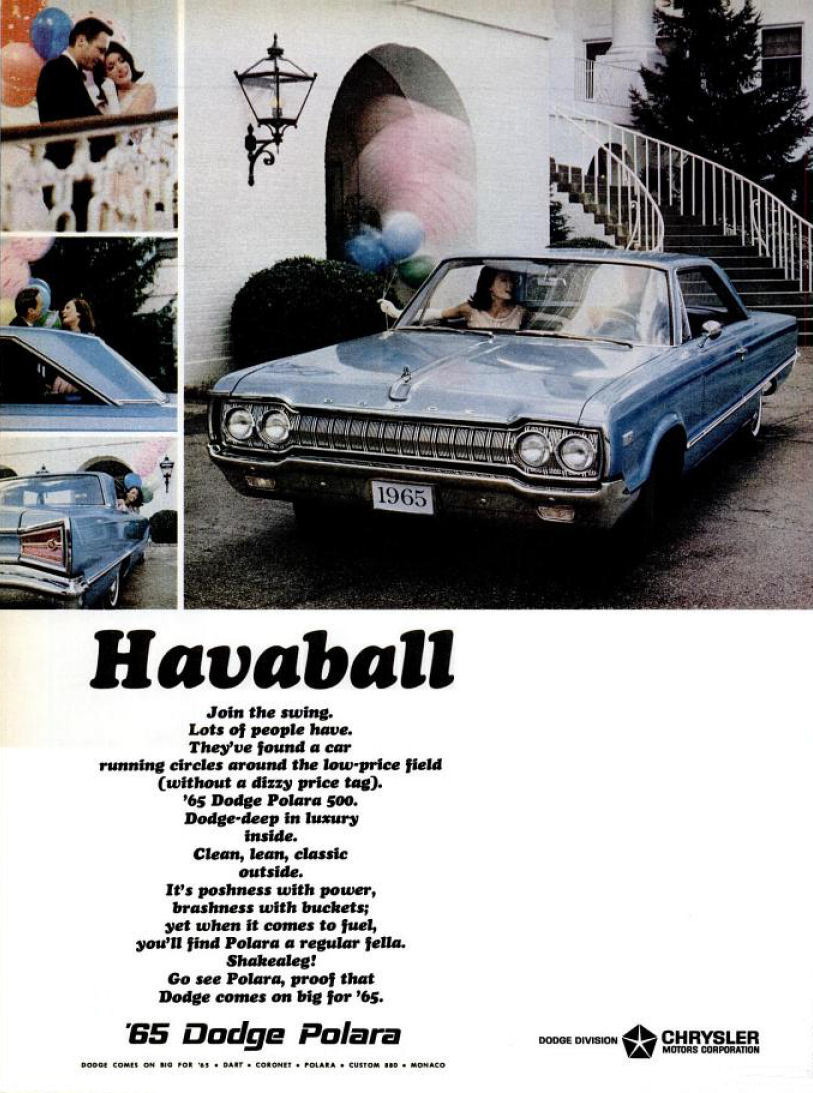 1965 Dodge Auto Advertising